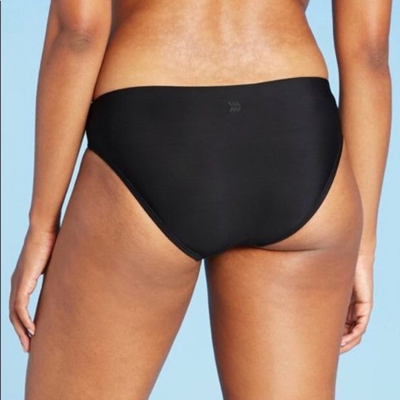 All in Motion Black Medium Coverage Bikini Bottom - Picture 3 of 10